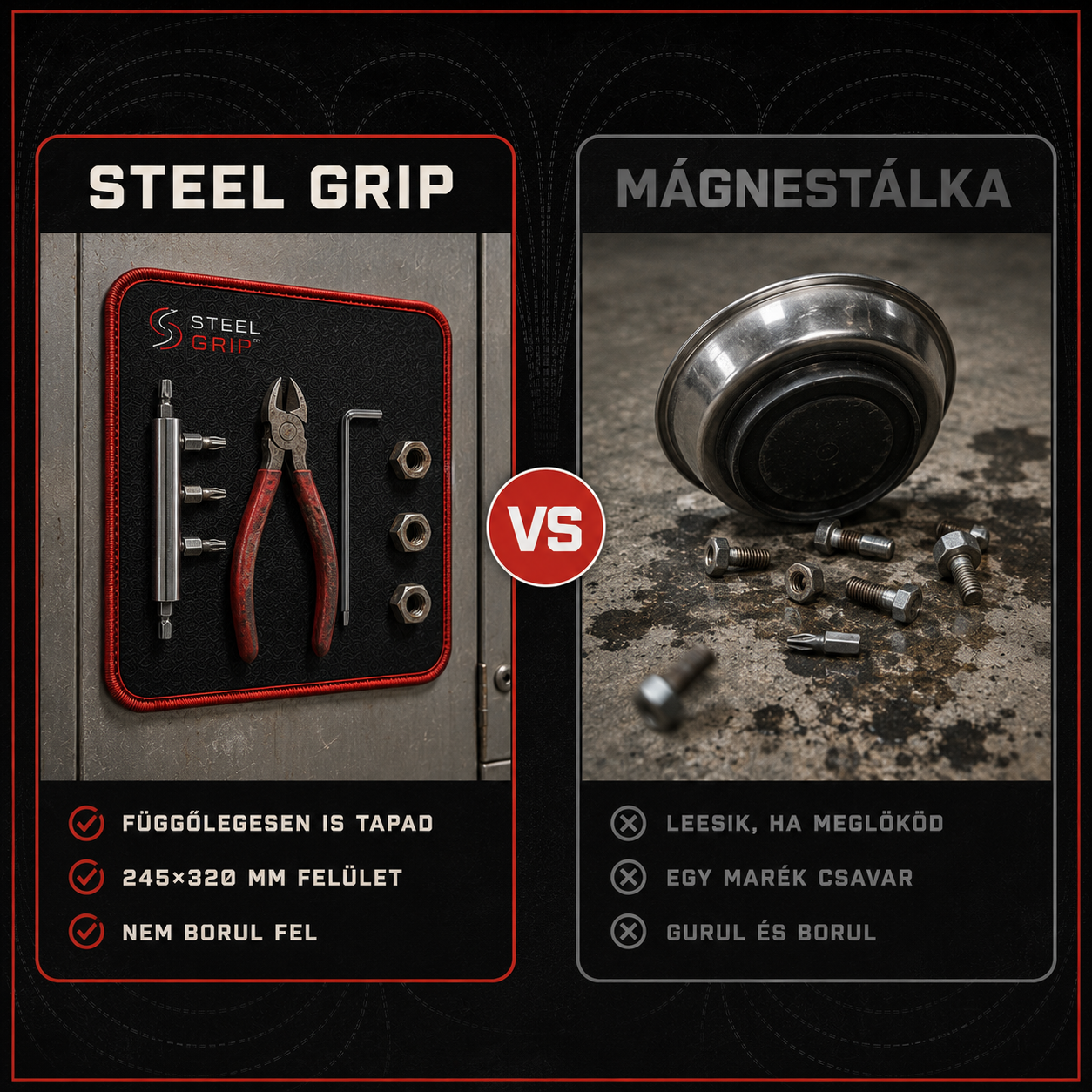 Steel Grip - Mágneses szerszámtartó