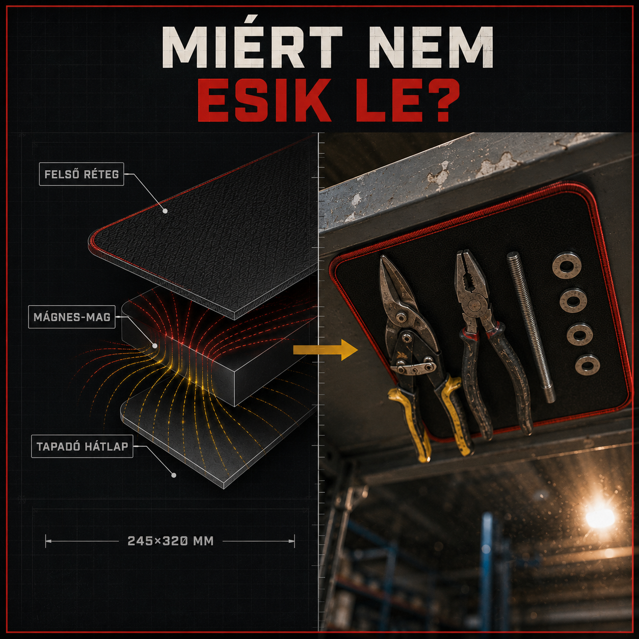 Steel Grip - Mágneses szerszámtartó